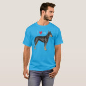 私は私のマンチェスターテリアを愛します Tシャツ (正面フル)