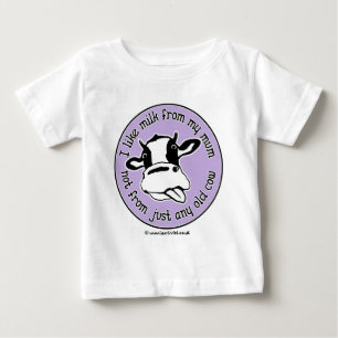 私は私のミイラからのミルクをちょうどあらゆる古い牛好みます ベビーTシャツ