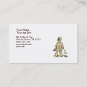 私は私のミイラのおもしろいなミイラハロウィンがほしいと思います 名刺 (裏面)