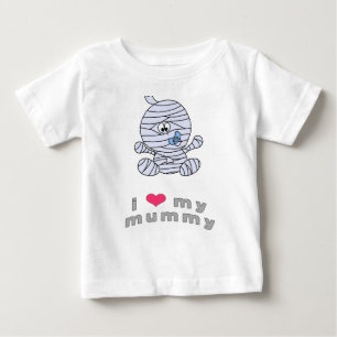 私は私のミイラを愛します ベビーTシャツ