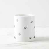 私は私のミニシュナウツァーピンクコーヒーマグが大好き コーヒーマグカップ (中央)