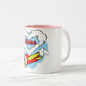 私は私のミームの縫いぐるみ人形及びハートを愛します ツートーンマグカップ (正面右)