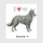 私は私のムディビニールのシールが大好き シール (シート)