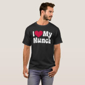 私は私のムンチを愛する私のハート Tシャツ (正面フル)