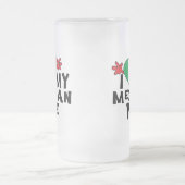 私は私のメキシコ妻を愛します フロストグラスビールジョッキ (中央)