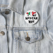私は私のメキシコ妻を愛します 缶バッジ (インサイチュ)