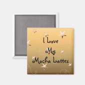 私は私のモカラテ マグネット (正面/裏面)