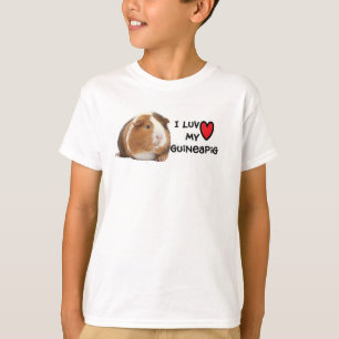 私は私のモルモットのティーを愛します Tシャツ