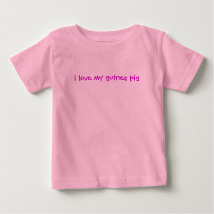 私は私のモルモットを愛します ベビーTシャツ