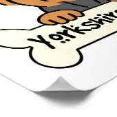 私は私のヨークシャーテリアが大好き ポスター (角)