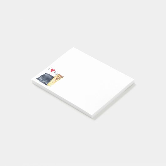 私は私のヨークシャーテリアを愛します ポストイット (アングル)