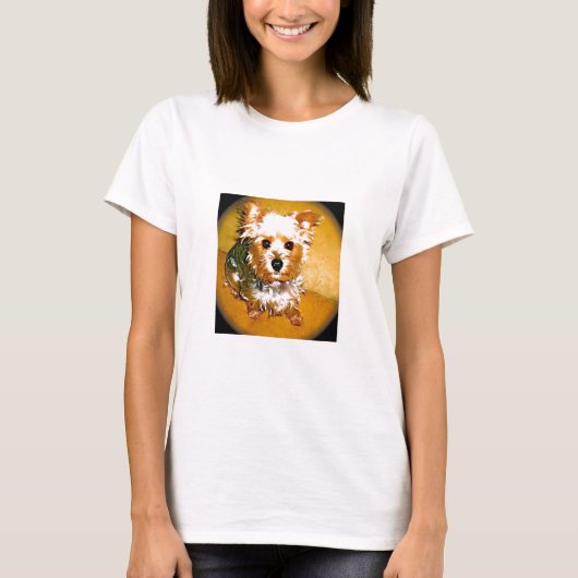 私は私のヨークシャーテリアを愛します! Tシャツ (正面)