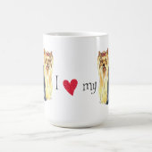 私は私のヨークシャーテリア コーヒーマグカップ (中央)