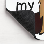 私は私のヨークシャーテリア、ヨークシャテリアを愛します マウスパッド (コーナー)