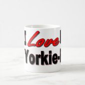 私は私のヨークシャーテリアPooを愛します コーヒーマグカップ (中央)