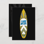 私は私のライフサーフボードが好きサンキューノート サンキューカード (正面/裏面)