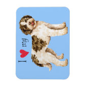 私は私のラゴットが大好き マグネット (縦)