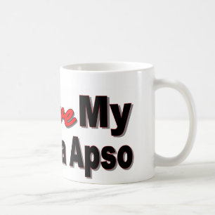 私は私のラサApsoを愛します コーヒーマグカップ