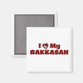 私は私のラッカサンが大好き マグネット (正面/裏面)