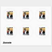 私は私のラットテリアーが大好き,ドッグモードオン ラウンドシール (シート)