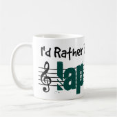 私は私のラップ遊スチールになりたい コーヒーマグカップ (左)