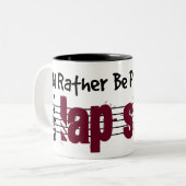 私は私のラップ遊スチールになりたい ツートーンマグカップ (正面左)