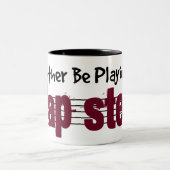 私は私のラップ遊スチールになりたい ツートーンマグカップ (中央)