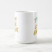 私は私のラテの要因を愛します コーヒーマグカップ (中央)