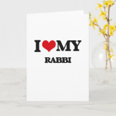 私は私のラビを愛します カード (黄色い花)