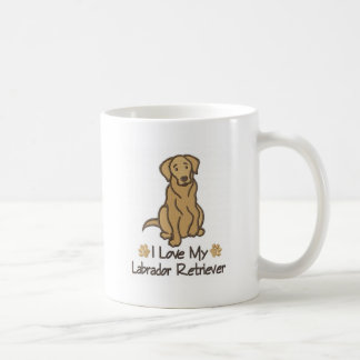私は私のラブラドル・レトリーバー犬のマグを愛します コーヒーマグカップ