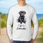 私は私のラブラドールが大好き – かわいい子犬 Tシャツ<br><div class="desc">愛犬の衣装品に完璧な追加！私たちの「私のラブラドールを愛素晴らし」のTシャツは、黒いラブラドールのレトリバーの子犬の水色のイメージを備え、かわいいモダンハートとポープリントデザインを完備。あなたは犬の誇りを持った母か犬のパパか、このシャツはあなたの毛皮の友人のためにあなたの愛を示すのに最適である。素材高品質で作られたTシャツは快適でスタイリッシュす。通気性の高い生地は保1日クール中ずっと快適で、耐久性のある建築は何年も使い続け来る。外出やカジュアル声明の作品に最適なTシャツ「I Love Myラブラドール」は、どんなラブラドール好きにも必需品だ。なぜ待つ？今日注文してスタイルで友達への愛を見せろ！</div>