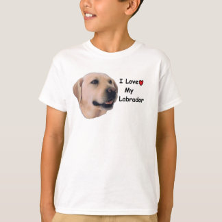 私は私のラブラドールを愛します Tシャツ