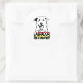 私は私のラブラドールレトリバーが大好きラブラドールママ ラウンドシール (バッグ)