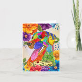 私は私のラブラドールレトリバーのグリーティングカードが大好き サンキューカード (正面)