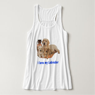 私は私のラブラドールTシャツが大好き タンクトップ