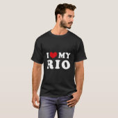 私は私のリオが大好き Tシャツ (正面フル)