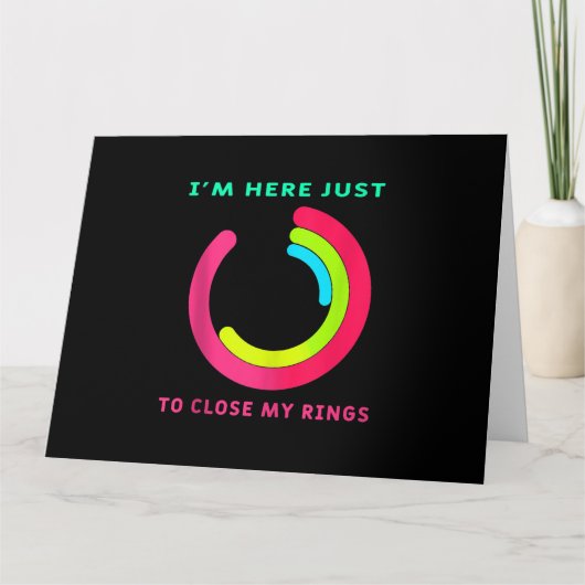 私は私のリングや輪フィットネスジムギフトを閉じるために来ている カード (正面)