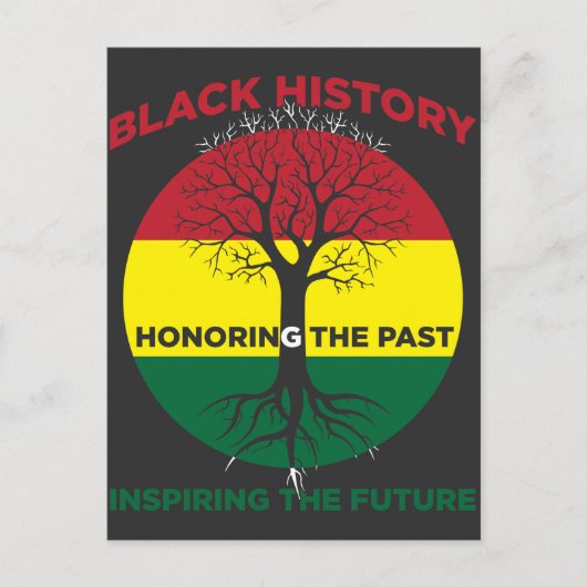 私は私のルーツプライドアフリカAfro Africanが誇りを持った大好き ポストカード (正面)