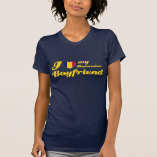 私は私のルーマニアのボーイフレンドを愛します Tシャツ