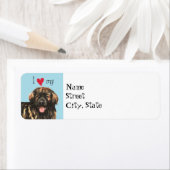 私は私のレオンバーガーが大好き ラベル (インサイチュ)