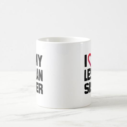 私は私のレズビアンの妹が大好き – .png コーヒーマグカップ (中央)