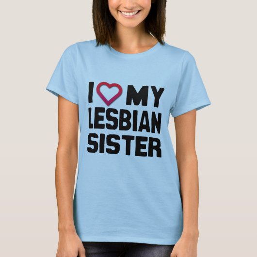 私は私のレズビアンの妹が大好き – .png tシャツ (正面)