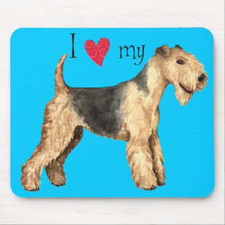私は私のレークランドテリアを愛します マウスパッド