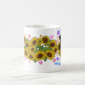 私は私のロットワイラー犬のペット白熱［赤熱］光を放つハート コーヒーマグカップ (中央)