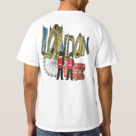 私は私のロンドンの休日への訪問が大好き Tシャツ (裏面)