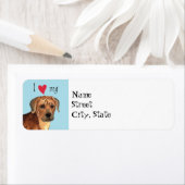 私は私のローデシアンのリッジバックを愛する ラベル (インサイチュ)