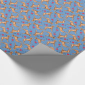 私は私のワイヤヘア・ヴィズラが好き ラッピングペーパー (角)