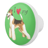 私は私のワイヤーキツネテリア セラミックノブ (右)