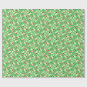 私は私のワイヤーフォックステリア犬を愛します ラッピングペーパー (フラット)