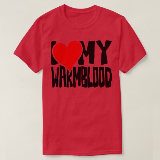 私は私のワルンボッド馬が大好き1 Tシャツ (デザイン正面)